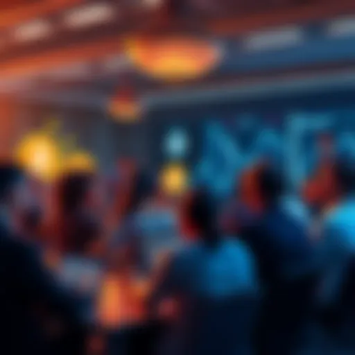 Group of people engaging in Bitcoin conversations online in a forum setting
