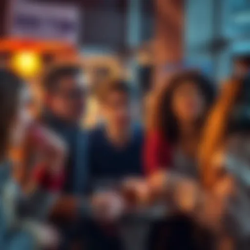 People engaging in discussion about various topics while enjoying donuts