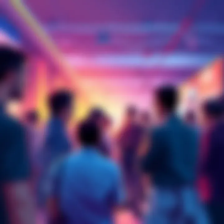 Group of people engaged in conversation about VeChain developments