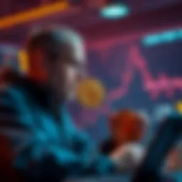 An investor buying Bitcoin daily, illustrating the strategy of increasing purchases when prices fall