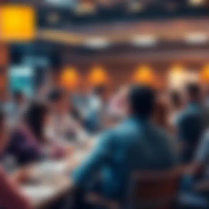 Participants actively engaging in a forum discussing market trends and trading strategies, sharing insights and tips.