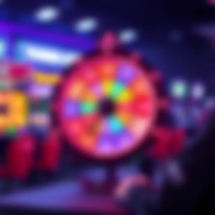 A gamer spins a colorful wheel while tracking their tokens earned from daily spins with a season pass.
