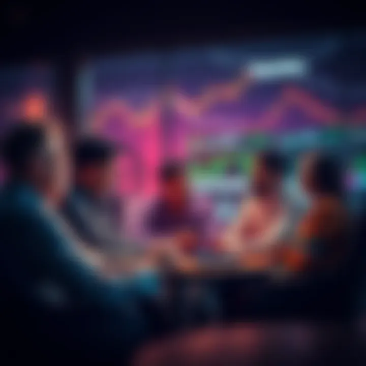 Daily Trading Discussion People engaging in a discussion about trading strategies and insights