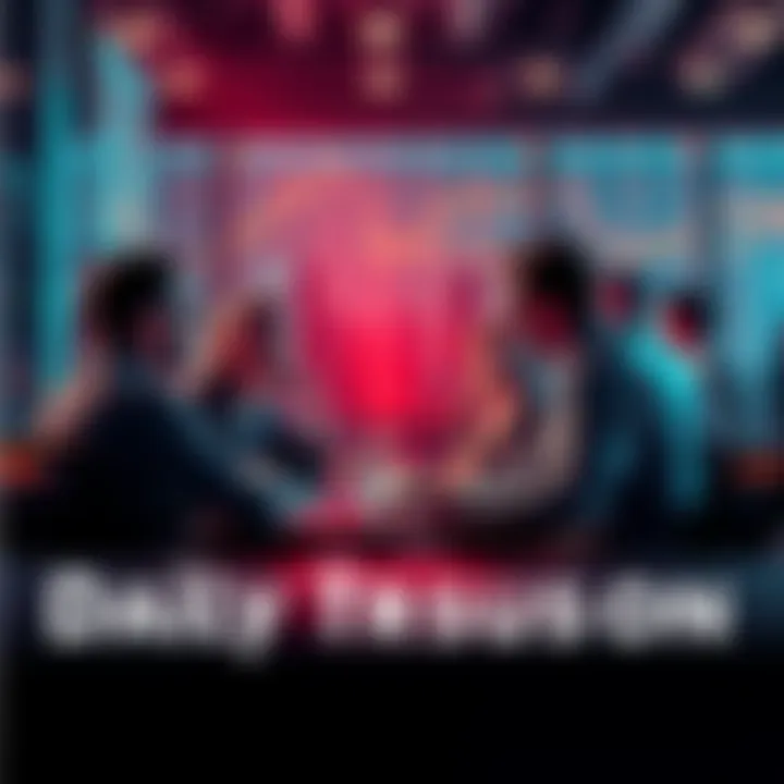 People engaging in a daily discussion about trading ideas and current events, sharing insights and asking questions.