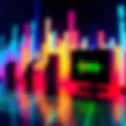 Colorful audio waves and sound bars representing Danny's AMA session