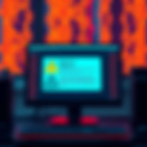 A computer screen displaying a suspicious email alert linked to a Ledger account, showing warning signs about a potential data leak.