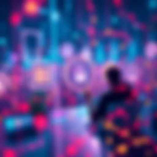 A graphic showing users accessing decentralized data on the idOS platform, highlighting secure data ownership and privacy.