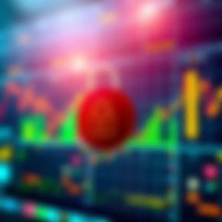 A representation of data protection with a lock symbol over a digital screen showing data charts