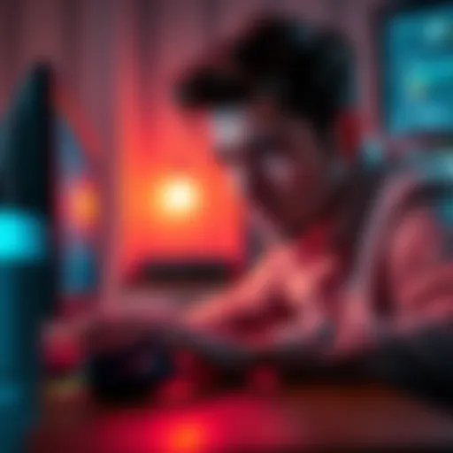 A person looking frustrated at a computer while trying to solve Daybreak verification issues, with a YubiKey on the desk next to them.