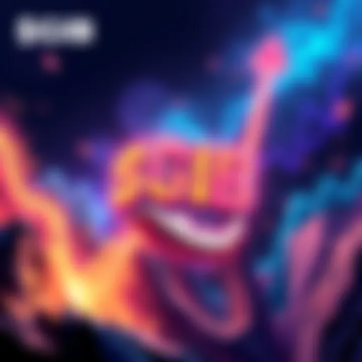 Artwork showing the partnership of Ħ DEAD PIXELS and $GIB, featuring colorful designs and meme elements to represent the NFT and meme culture, with an upward trend symbolizing growth.