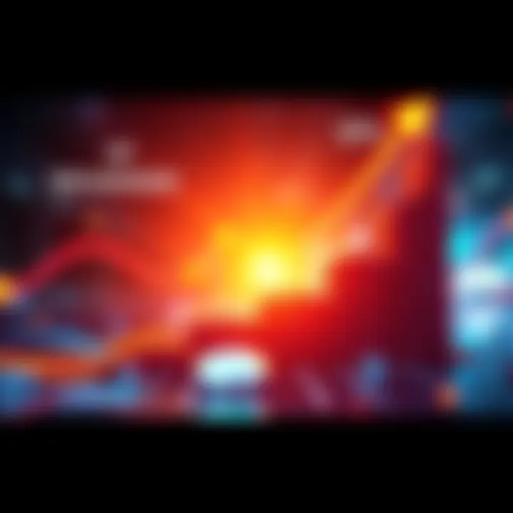 Growth of Decentralized Exchanges A rising graph showing the market share of decentralized exchanges increasing from 0% to 20% over the years.