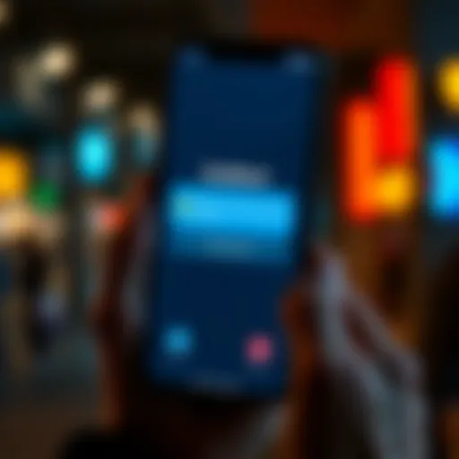A smartphone screen showing a payment decline message from Revolut to Binance, with a concerned person's hand holding the phone