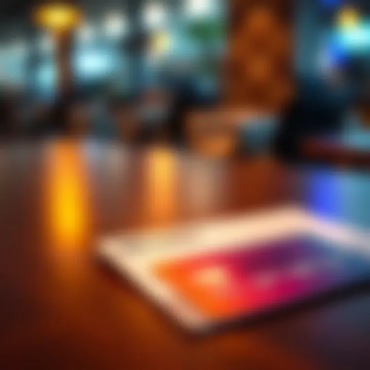A close-up of a credit card on a table with a declined notice beside it