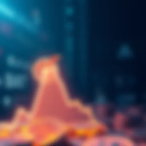 A downward trend graph symbolizing the decline of Basic Attention Token's value and utility in the market.