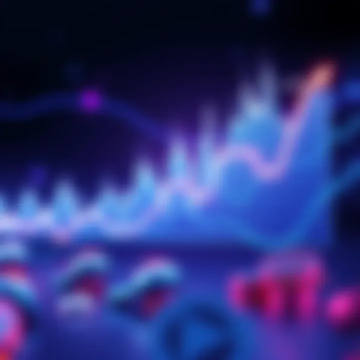 A graph showing the decline of Cosmos tokens over time, with a downward trend line and market data points.