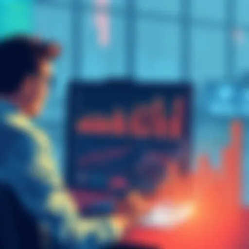 Illustration showing an auditor examining a computer screen with financial graphs related to DeFi protocols and a calculator nearby, symbolizing the high costs of audits.
