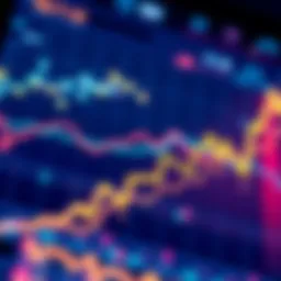 DeFi Chart Growth A graph showing the growth of decentralized finance with fluctuating lines, symbolizing investment trends and market changes.