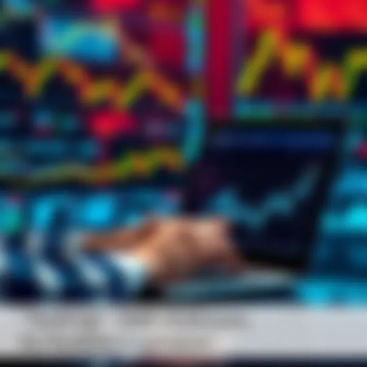 A person reviewing cryptocurrency addresses and strategies on a laptop, surrounded by financial charts and graphs.