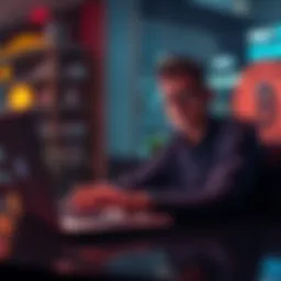 A person looking confused while managing decentralized finance transactions on a laptop, showing multiple browser tabs and digital currency symbols.