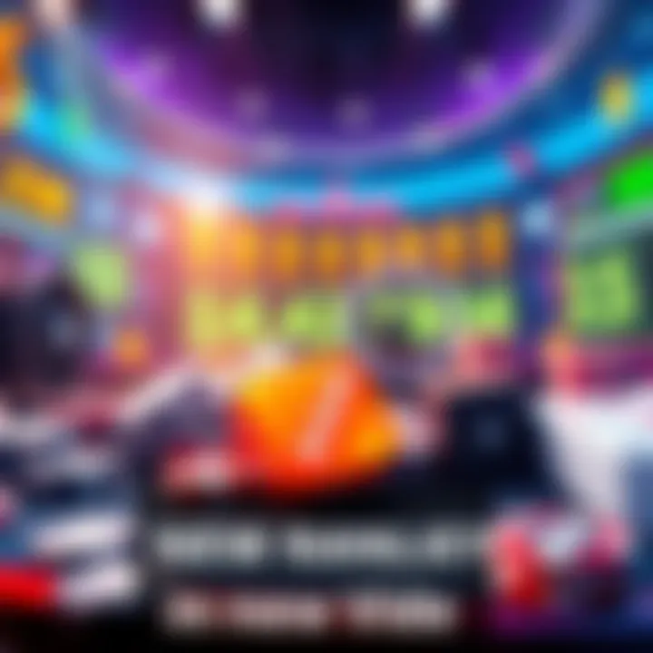 A lively scene from a video discussing degen gambling culture, featuring animated graphics of dice, poker chips, and stock market symbols.