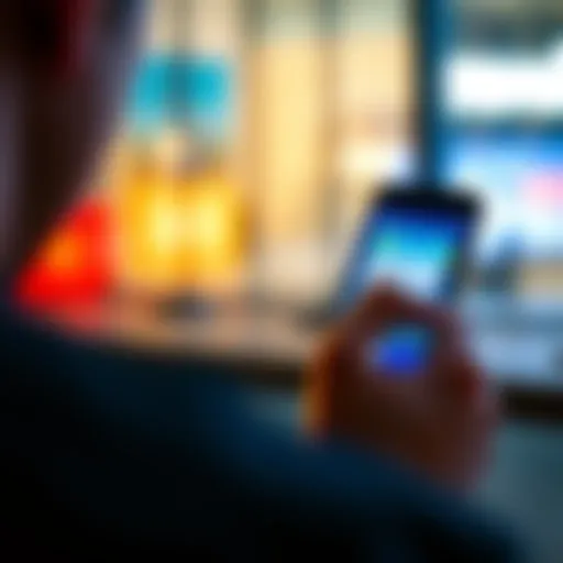 A person looking at a smartphone with the Revolut app, considering deleting their account