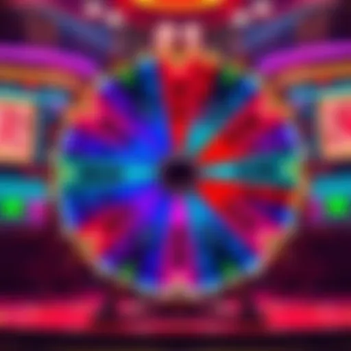 A colorful Diamond Spin Wheel displaying various odds percentages, highlighting discrepancies in its design.