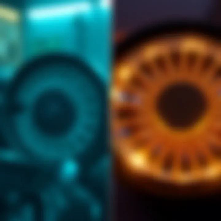 Side-by-side view of the old and new diamond wheels, highlighting design changes and features.