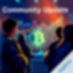 Community members discussing the DigiDollar ticker symbol with charts in the background