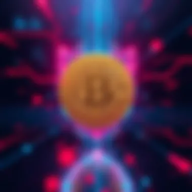 Digital Bitcoin Symbol with Quantum Threat A Bitcoin symbol surrounded by a digital shield and quantum lines representing the risk of quantum attacks on cryptocurrency.