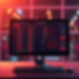 A computer screen displaying a digital wallet with numerous small transaction alerts indicating a dust attack