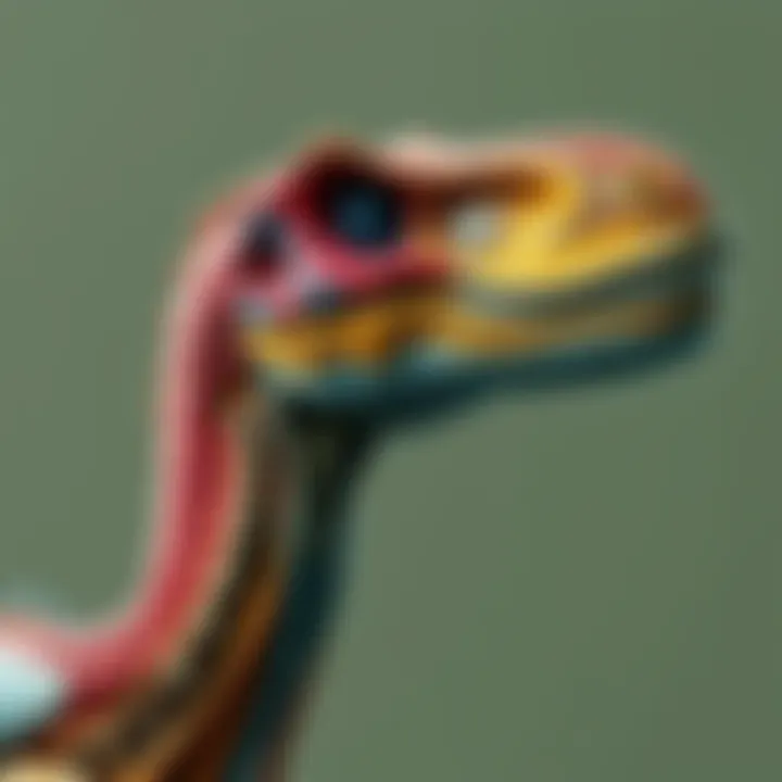 Dinosaur Neck Anatomy Illustration of a dinosaur neck showing its unique structure and features