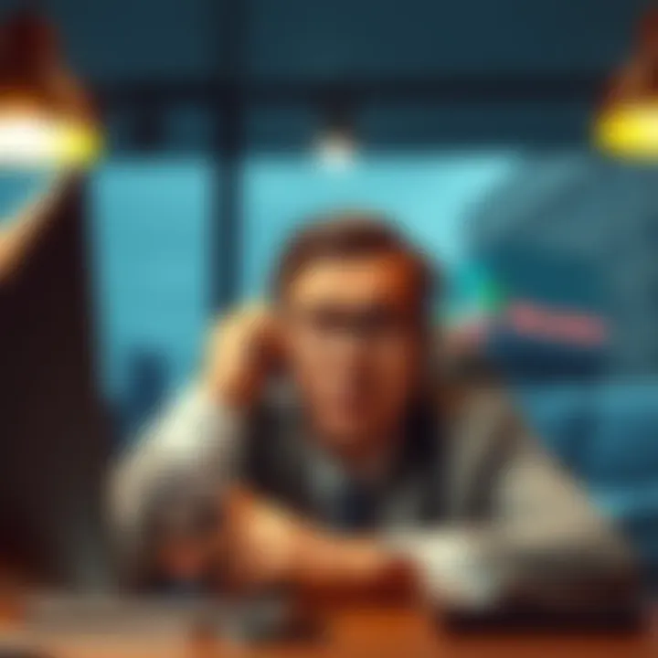 A diplomat on a video call looking frustrated while dealing with customer service issues at Revolut.