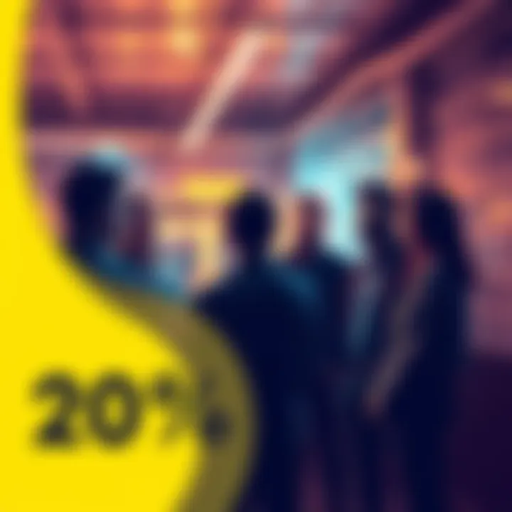 Group of people discussing the significance of a 20% statistic in a casual setting