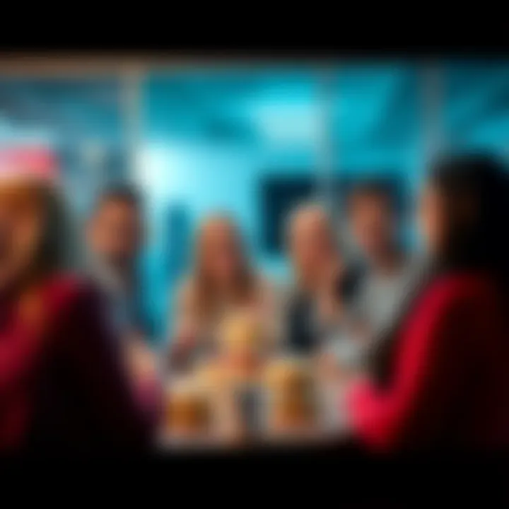 A group of people engaging in conversation about various topics, including donuts, in a friendly online forum setting.