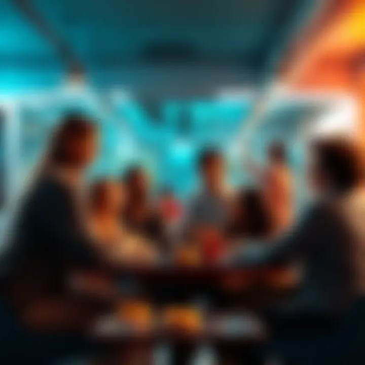 People chatting in a friendly online forum about donuts and sharing ideas