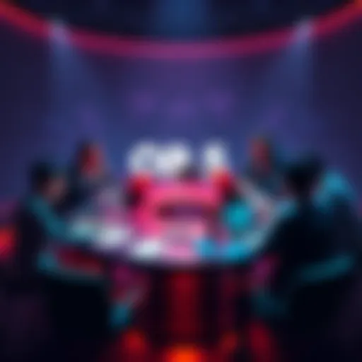 A group of people debating the merits of Opus 5 at a round table with notes and laptops