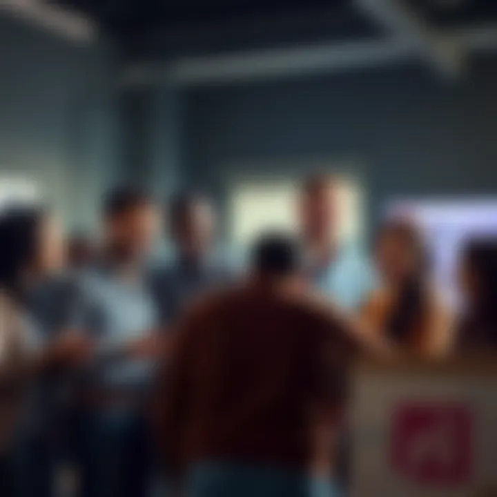 A diverse group of people working together, sharing skills and ideas to build a strong team