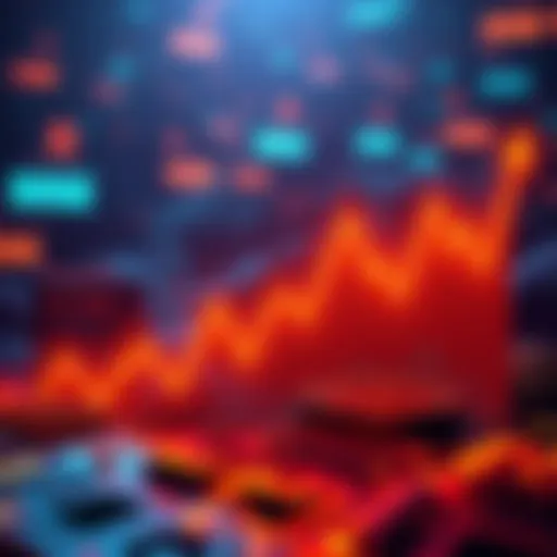 Graph showing recent changes in the DOGE network hashrate with increasing and decreasing trends.