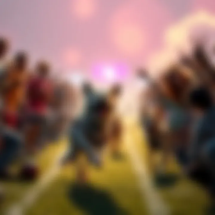 Participants preparing for a lively dog race, filled with excitement and energy.