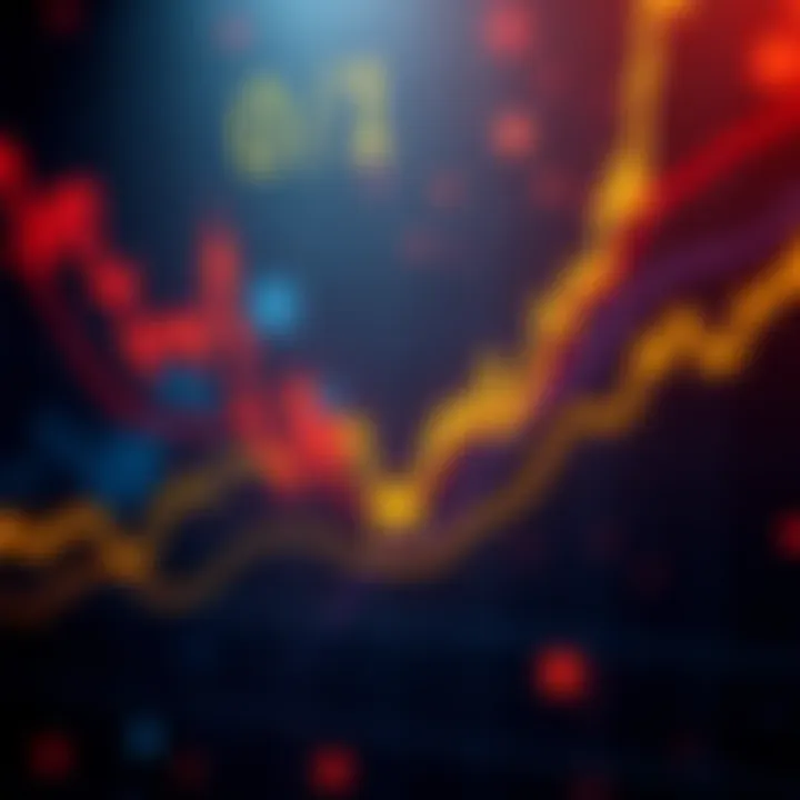 A chart showing the rising trend of Dogecoin's price, with a focus on the 0.1 mark and fluctuations around it