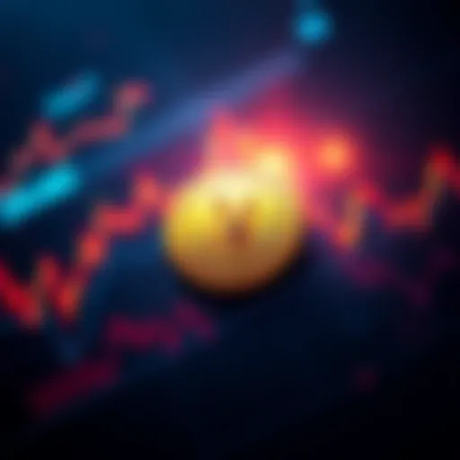 A chart showing DogeCoin's price stagnating at $0.07 with market analysis indicators