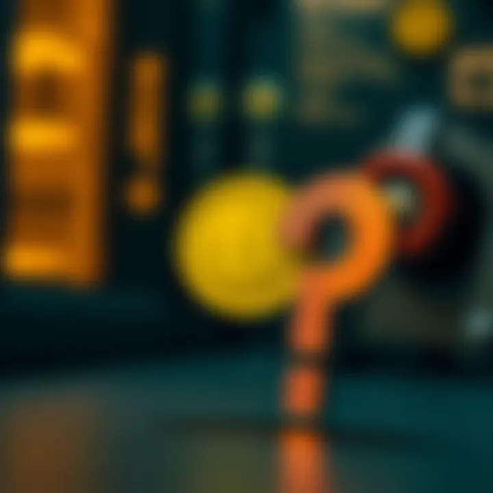 A graphic of the Dogecoin symbol alongside a question mark, highlighting its absence in the Epstein files discussion.