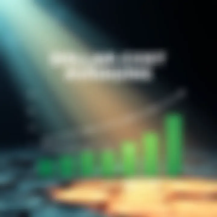 A graphic illustrating a monthly dollar-cost averaging strategy showing a steady investment growth over time with a $5,000 starting amount and monthly contributions of $500.