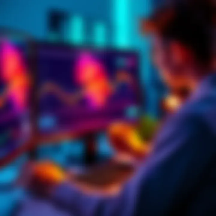 A person analyzing cryptocurrency prices on a computer screen while planning monthly investments.