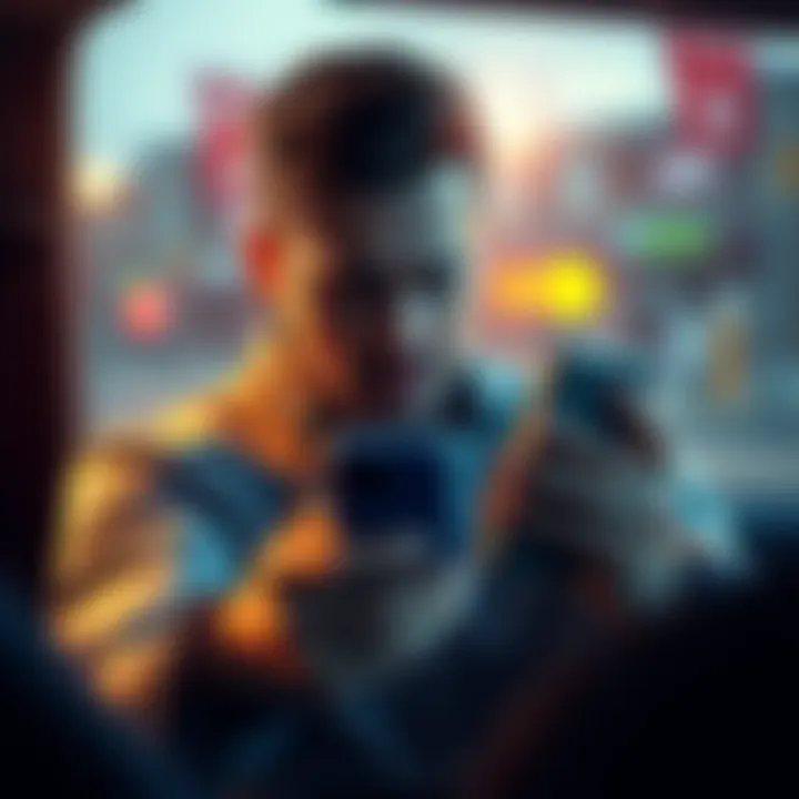A DoorDash driver holds their phone looking upset, expressing frustration over not being able to access earnings after a broken device.
