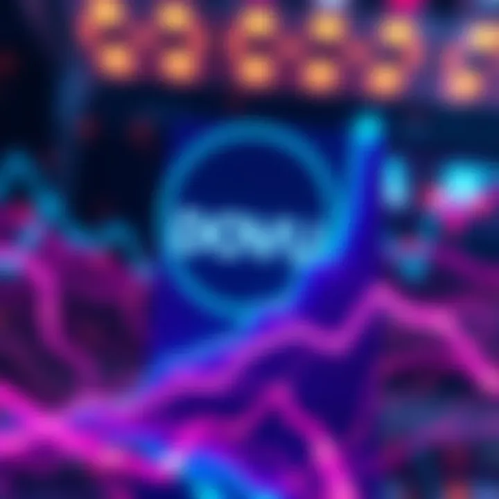 A graphic showing DOVU logo with a rising graph indicating 19.82% transactions on the Hedera Network