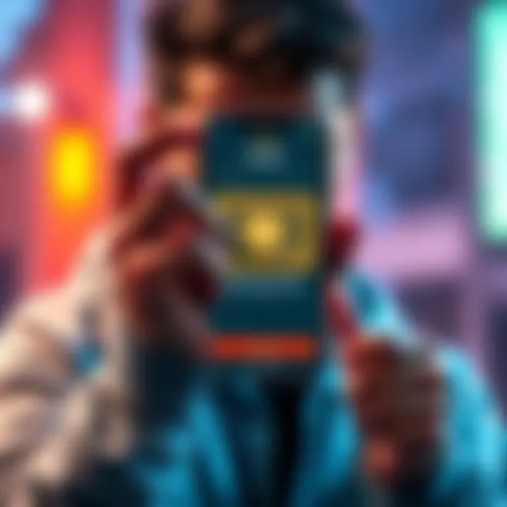 A worried individual holds a smartphone displaying a drained wallet app, highlighting security concerns in cryptocurrency storage