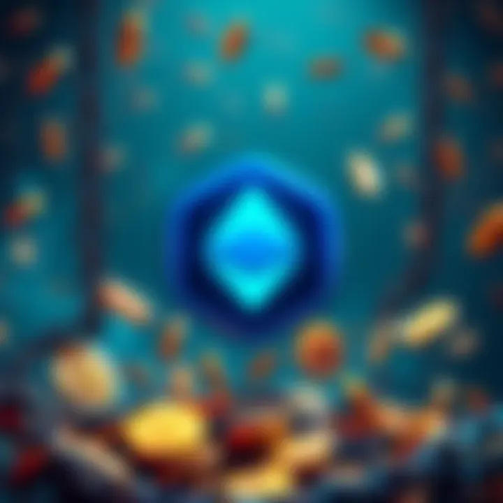 A representation of the Drift Protocol logo with broken chains and falling coins, symbolizing the recent $200 million hack on Ethereum.