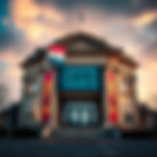 Dutch Crypto Tax Resignation A Dutch government building with a sign indicating crypto taxes, symbolizing a recent resignation due to CV issues.