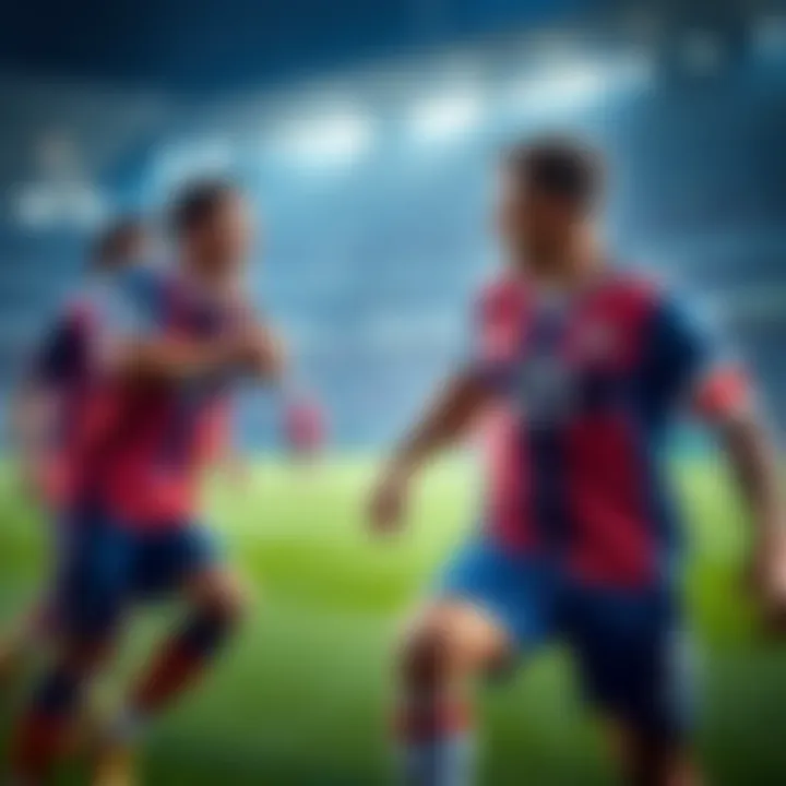 Two soccer players in a match, one stacking with teammates while the other mixes with different players, showcasing player strategies in the Dutch League